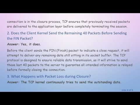 Understanding TCP Packet Delivery and Connection Closure: What Happens to Your Data?
