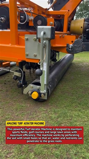 Amazing Turf Aerator Machine | Sports Field Grass Maintenance Technology 2025.