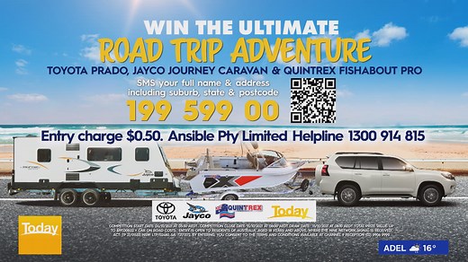 Today Competition: Win a car, boat and caravan