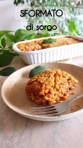 Oggi torna l'appuntamento con la rubrica #variamoilcereale e per questa ricetta ho scelto il sorgo! 🥰 Un cereale naturalmente privo di glutine ma poco conosciuto ahimè. Io lo trovo molto buono nelle zuppe, da usare come un classico risotto o, come in questo caso, per un ottimo sformato ❤️ Tende a rimanere molto al dente se non viene cotto bene quindi consiglio sempre un ammollo di 12 ore e una cottura per assorbimento con tre parti d'acqua. 🌿SFORMATO DI SORGO🌿 Ingredienti: 250 g di sorgo 700 