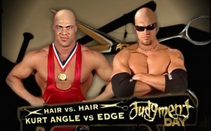 【4.5★】Kurt Angle vs. Edge – 2002.Judgment Day；败者剃头赛