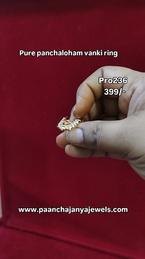 27K views · 63 reactions | WhatsApp 9381522513 for queries @paanchajanyajewels Price:399/- No cash on delivery  Online payment only  Unboxing vedio must #viral #trending #paanchajanya_panchaloham #vankirings | Paanchajanya Panchaloham | Facebook