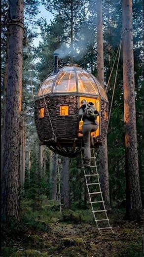 The Ultimate Forest Treehouse Cabin #treehouse