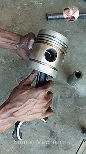 5 Ring Piston Connecting Rod fitting #Piston #connecting #engine # | Sumon Mechanic