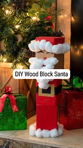 128K views · 482 reactions | DIY Wood block Santa. Fun project to make this weekend. The kids will love making it too! #diychristmasdecor #scrapwoodprojects #diyholidaydecor #woodworkingproject #beginnerwoodworking #woodworkingtools #woodworkingwoman | The DIY Life with Anika | Facebook