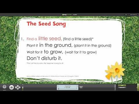 The Seed Song from Spring Assembly Songs with Words on Screen™