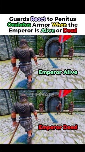 Guards React to Penitus Oculatus Armor When the Emperor Is Alive or Dead - Skyrim