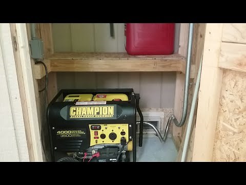 Off Grid Cabin Generator install | Generator Exhaust Extension