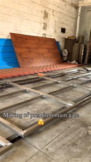 This Stainless Steel Gate Looks Amazing //😍//#steelfabrication #fabricationwork ‪@YouTube‬