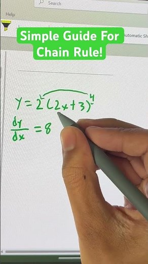 Calculus: A simple Guide to Understand the Chain Rule