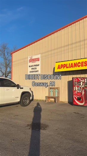 250 South Harkrider in Conway, AR📍 Family owned discount appliance store! We also have furniture, flooring, decor, and SO much more🙌 Come check it out for yourself😊 | Direct Discount