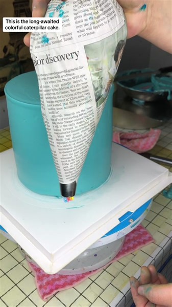 Colorful Caterpillar Cake Decorating Tutorial