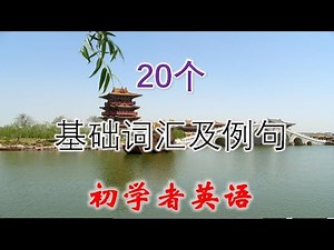 20个初级基础英语单词及例句 初学者英语 20 essential words and sentences for beginners
