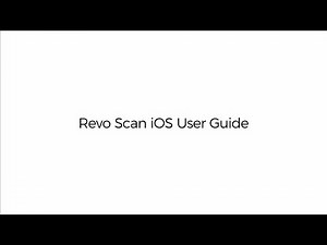 Revopoint 3D Scanner: Revo Scan 5 iOS User Guide
