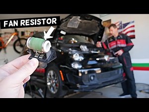 FIAT 500 RADIATOR FAN RESISTOR LOCATION REPLACEMENT