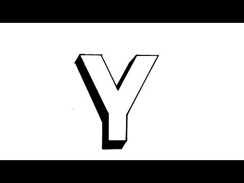 How to Draw the Letter Y in 3D