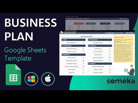 Business Plan Google Sheets Template | Summarize your business with key drivers