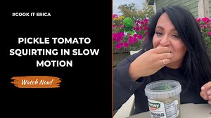 Slow-Motion Pickled Tomato Burst — Surprisingly Satisfying!