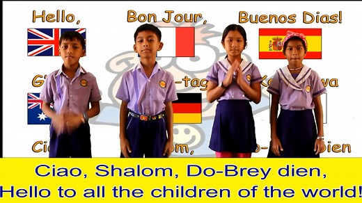 Hello to all the children of the world