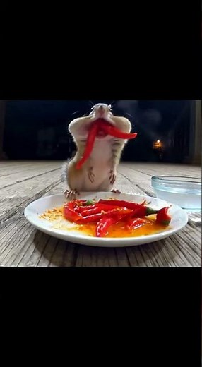 Chipmunk:So spicy it explodes💥 #chipmunk #chipmunks #shorts #cute #funnyanimals #funny #spicy #viral