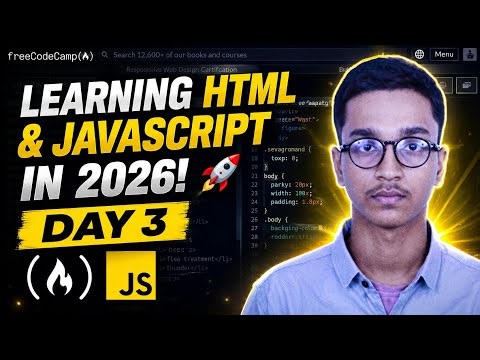 Learning HTML & JavaScript in 2026! 🚀 | My Coding Journey (Day 3)