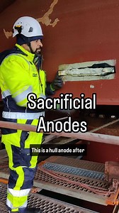 Sacrificial anodes are usually supplement with an ICCP or impressed current cathodic protection system. Where all have you seen anodes being used other than outside the hull? Original content. Repost only with permission and with the hashtag #capt_sams #merchantnavy #lifeatsea #maritime #seafarer #ship #sailor #instaship #sea #merchantmarine #seaman #coolmariners #shipping #shiplife #instashipping #sealife #sailorlife #humansatsea #marineengineer #deckcadet #seafarers #sailors #vessel | Samarth