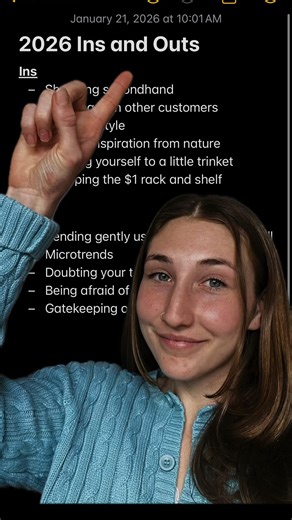 2026 ins & outs. Now you know 😉❤️ • • • thrift store, shop secondhand, sustainable fashion, slow fashion, vintage, thrift finds | Second Glance Thrift Store