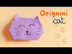 HOW TO MAKE CAT ORIGAMI 🐱 | EASY & CUTE PAPER CRAFT TUTORIAL | DIY PAPER FOLDING ANIMAL