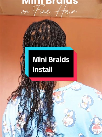 Mini Braids Installation for Natural Hair Growth