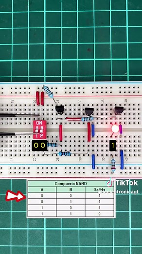 Cómo armar un circuito NAND con transistores