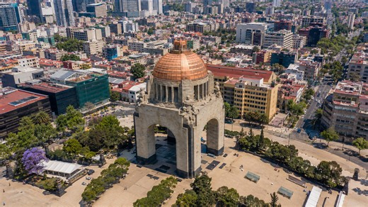Monumento a la Revolución seen from above