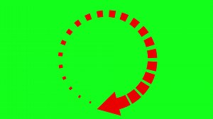 Download Rotating arrow green screen 4K HD video for free