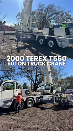 2000 TEREX T560 60 TON TRUCK CRANE MAIN BOOM: 34 FT & 110 ft (4 SECTIONS ) JIB: 32 FT & 52 SWINGAWAY MAX TIP HEIGHT: APPROX . 162 SWINGAWAY JIB OUTRIGGERS AND REMOVABLE COUNTERWEIGHTS DETROIT 50 SERIES 8.5L ENGINE 8 SPEED TRANSMISSION ✅GOOD WORKING CONDITION ✅READY TO WORK ✅WE EXPORT HEAVY EQUIPMENT TO THE WHOLE WORLD MORE INFORMATION 👇🏻 📞Call 1954 479 9000 📲WhatsApp 1 (954) 479 9000 🖥️ www.skjimpexp.com LOCATION MIAMI FL #unitedstates #panama🇵🇦 #crane #gruas #colombia