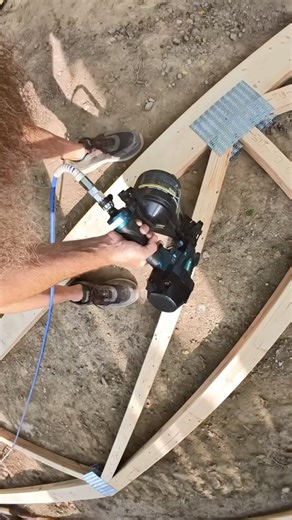 20K views · 33 reactions | Nailing off double girder truss with the a...