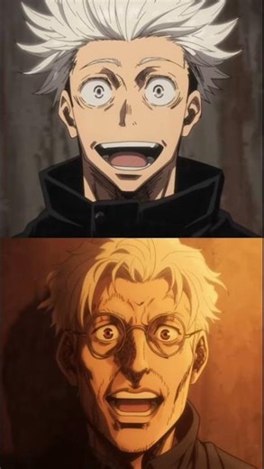 Gojo and narrator face reveal #anime #demonslayer