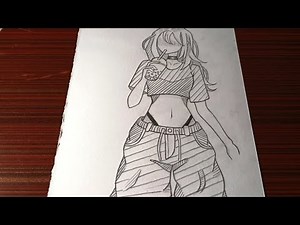 How to draw anime girl full body | how to draw female body | how to draw a girl body with clothes