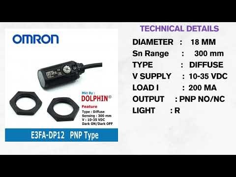 E3FA-DP12 OMRON PHOTO ELECTRIC SENSOR I DIFFUSE SENSOR