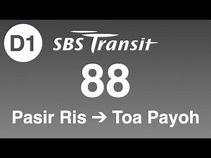 BFTP: [4K60] SBS Transit Trunk 88 Direction 1 Hyperlapse