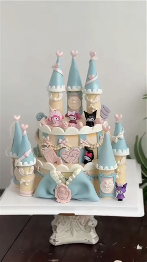 Incredible Sanrio Castle Cake Transformation! #tiglezcakes