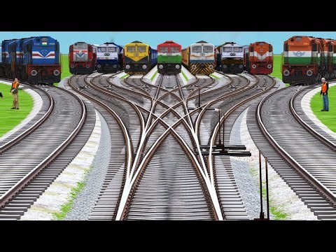 TRAINS CROSSING TODAY'S RAILROAD TRACKS 🎁 TRAIN GAMEPLAY
