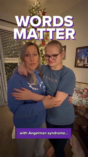 Angelman Syndrome Foundation on Instagram: "Words shape how the world sees people with Angelman syndrome and how they see themselves. When we choose people-first language, we honor individuals for who they are, not a diagnosis. Behind every word is a person with personality, family, likes/dislikes, and a whole life being lived. ✨ Words matter. Choose them carefully. #angelmansyndrome #angelmansyndromefoundation #angelman #AngelmanStrong #StrengthInCommunity #WordsMatter #PeopleFirst #inclusionma