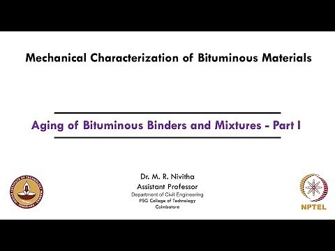 Aging of Bituminous Binders and Mixtures - Part I