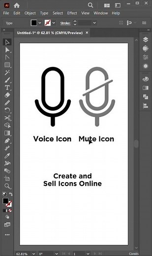 How to create Icons in #illustrator to sell them online #tutorial by #designsweekly #graphicdesign