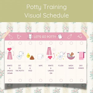Potty Training Visual Schedule: Toddler Routine Chart (printable PDF) - Etsy