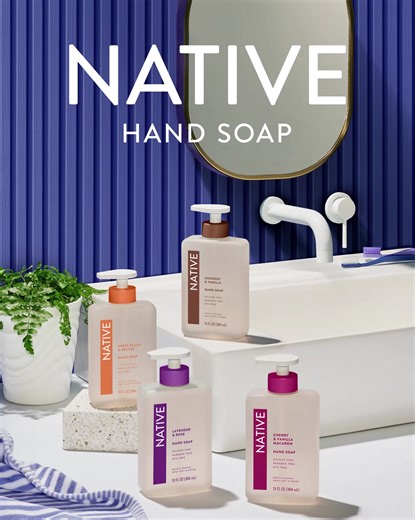 New Native Liquid Hand Soap gently cleans without drying your skin. Clean, simple, gentle | Native