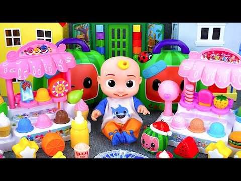 23 Minutes Satisfying with Unboxing COCOMELON Toys, Ice Cream Store Playset Collection ASMR