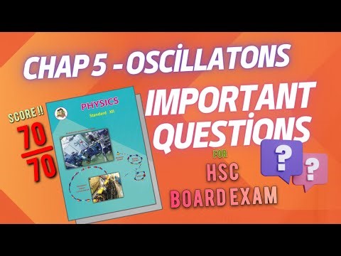 Oscillatons Class 12th Physics #Most Important Questions For HSC Board Exam PART 1