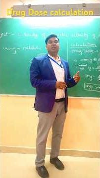Drug Dose calculation B.pharm #chemistry. Pharma only-Brajesh jhalawa