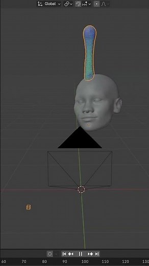 Head tracking + fluid simulation in #blender – KeenTools FaceTracker #add-on #b3d #vfx #simulation