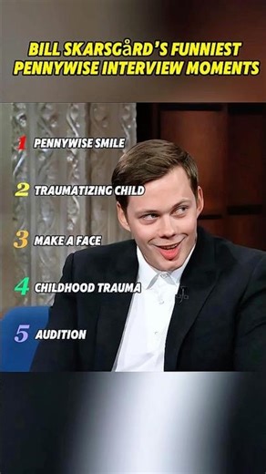 Bill Skarsgård’s Funniest Pennywise Interview Moments#celebrity